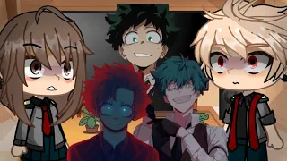 Class 1A reacts to Villain Deku |MHA| •Gacha Club• READ DISC