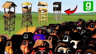 Obunga Family Vs Towers Garry's Mod (Part 20)