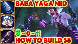 SMITE HOW TO BUILD BABA YAGA - Baba Yaga Mid Build Season 8 Conquest + Baba Yaga Experi-mental Skin