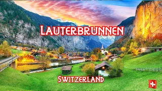 Lauterbrunnen switzerland most beautiful village Lauterbrunnen valley a little piece of heaven