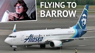 Flying to Barrow, Alaska on Alaska Airlines' B737-800