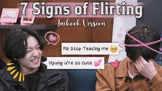 7 Signs of Flirting Vkook Version | Taekook Flirtatious