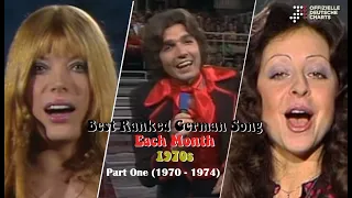 Best Ranked German Song Each Month 1970s: Part 1 (1970 - 1974)