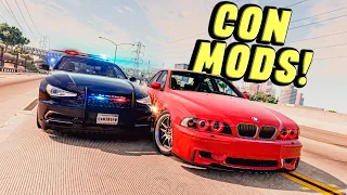 Need for speed style police chases 😱 in beamng drive with Real Cars (Mods)