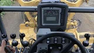 2020 CAT 140 AWD ROAD GRADER. HOW TO USE CROSS SLOPE.