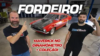 FORD RULES, the Felipe's Collection! 1000hp Nitrous BBF V8 Maverick on the hub dyno!