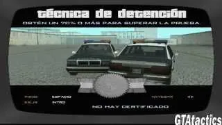 GTA San Andreas - Mision #46 - Back to school - Prueba #10: Tecnica de detencion - Tutorial