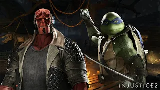 Hellboy vs Leonardo - Mortal Kombat 11 vs DC Injustice 2 - 4K UHD Gameplay