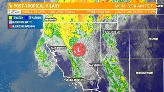 Tracking Hilary: Live radar in Northern California as hurricane aftermath brings rain