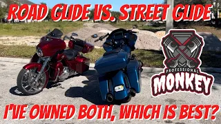 Harley Davidson Road Glide vs Street Glide: I've owned both, which is better?