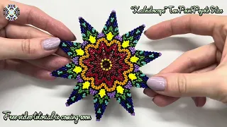 📣 Ten Point Star Beading Tutorial Announcement 📣 Two-drop Peyote Star Pattern