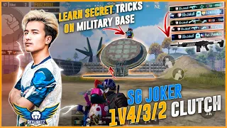 ASL(SG) JOKER 1V4 /3/ 2 intense Clutch moment 😱 | JOKER Learn NEW trick on Military Base || SG JOKER