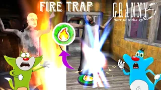 Fire Trap New Weapon -Granny 5 Time To Wake Up New Update 1.1.1 Gameplay ft.Oggy & Jack