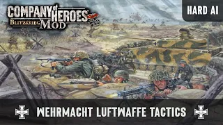 Axis Luftwaffe Tactics - Company of Heroes Blitzkrieg Mod - Hard AI