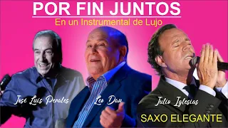 POR FIN JUNTOS-JOSÉ LUÍS PERALES-LEO DAN-JULIO IGLESIAS-En un instrumental de lujo-SAXO ELEGANTE