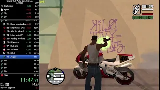 Grand Theft Auto: San Andreas - All Tags Speedrun in 26:44