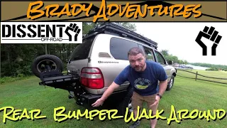 Dissent Off-road Land Cruiser Rear Bumper Walkaround - Overland Toyota 100 Series Land Cruiser