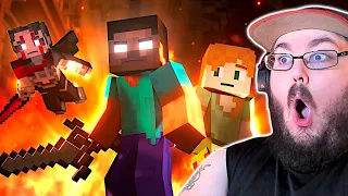 HEROBRINE RETURNS - Alex and Steve Adventures (Minecraft Animation Movie) REACTION!!!