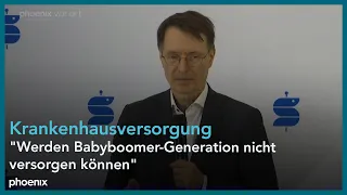 Bundesgesundheitsminister Karl Lauterbach zur Krankenhausversorgung am  03.05.24