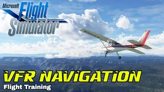 Microsoft Flight Simulator Flight Training VFR Navigation Walkthrough Gameplay