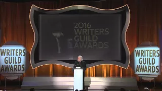 Screenwriter Robert Towne presents the 2016 Screen Laurel Award to Elaine May
