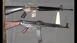 Сравнение: АК 47 против StG 44 и М-16 (AR-10)
