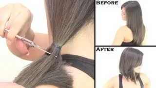 Cómo cortar el cabello estilo bob "Cambio de look"| Bob haircut