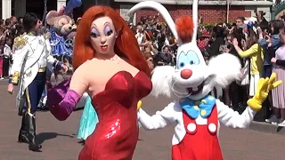 Grand Celebration Parade for Disneyland Paris 25th Anniversary - Most Disney RARE Characters Ever!