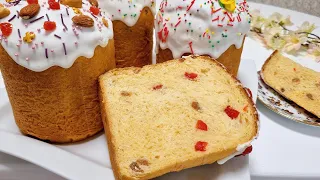 Паски на заварном тесте, влажные и волокнистые / Easter pastries on custard dough