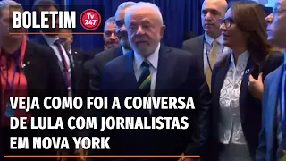 Veja como foi a conversa de Lula com jornalistas em Nova York