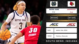 No. 17 Notre Dame vs No. 22 Louisville | ACC | 3.3.24