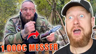 Fritz Meinecke reagiert 1.000€ BUSHCRAFT MESSER von Max Cameo | Messer-Sammlung