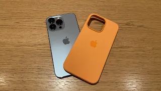 Does iPhone 13 Pro Max Sierra Blue MATCH with Apple Official Marigold ( Orange ) Silicone Case?