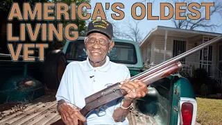 America's Oldest Living Vet Turns 109 and Shows Us His guns