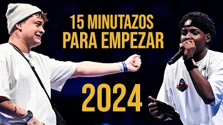 15 MINUTAZOS para empezar el AÑO 2024! | Batallas De Gallos (Freestyle Rap)