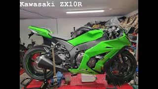 Kawasaki ZX10R rok 2012, pełen przegląd prosto po kupnie.