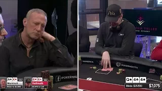 Hellmuth TILTS about folding pairs!