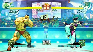 Zangief vs Juri (Hardest ) Street Fighter 4.