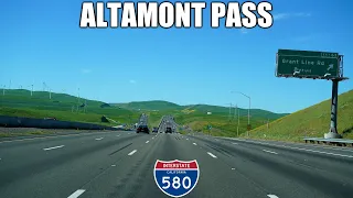 Interstate 580 & The Lincoln Highway over the Altamont Pass in California