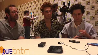 Cole Sprouse, KJ Apa, and Luke Perry talk Varchie, Serpents, and jail time