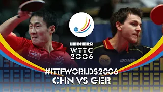 Wang Liqin vs Timo Boll  | 2006 World Table Tennis Championships (MT QF)