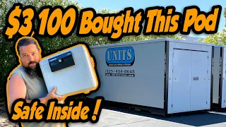 $3,100 Bought This Pod. Safe Inside! Purchased locker at the abandoned storage auction. Storage Wars