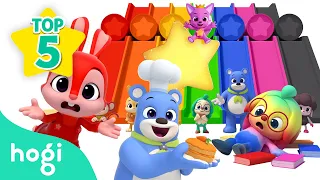 [👍🏻TOP 5] Learn Colors with Hogi's Friends | Slide, Books + More | Colors for Kids | Pinkfong & Hogi