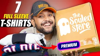 7 Best Full Sleeve T-Shirts Under Rs.1000 🔥 The Souled Store T-Shirt Haul Review 2024 | ONE CHANCE
