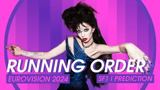 🇸🇪 Eurovision 2024: Running Order l SEMI-FINAL 1 l PREDICTION