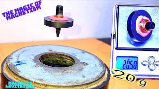 LEVITRON levitating spinning top  |  how to make a levitron from scratch | magnetic levitation.diy