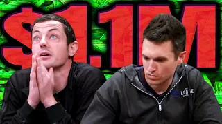 $1.1 MILLION POT!! Doug Polk Calls Clock on Tom Dwan