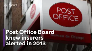 Post Office Board knew about Horizon system flaws and exclusive document show insurers were alerted