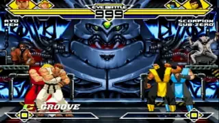 Ryu and Ken vs Scorpion and Sub-Zero MUGEN Battle!!!