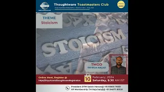 Thoughtware Toastmasters Club - Meeting # 369